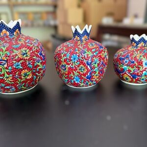 Colorful Floral Ceramic Vases